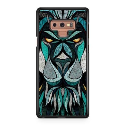 Blue Tribal Lion Samsung Galaxy Note 9 Case