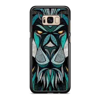 Blue Tribal Lion Samsung Galaxy S8 / S8 Plus Case