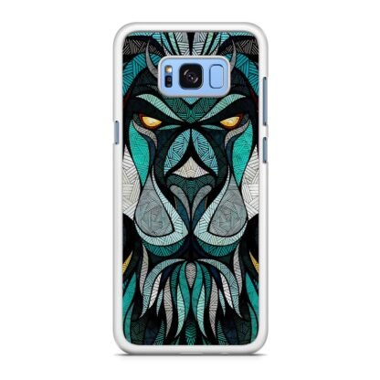 Blue Tribal Lion Samsung Galaxy S8 / S8 Plus Case - Image 2