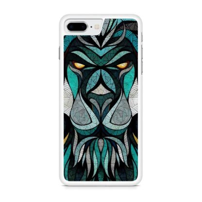 Blue Tribal Lion iPhone 7 Plus / 8 Plus Case - Image 2