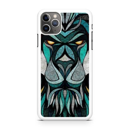 Blue Tribal Lion iPhone 15 / 15 Plus / 15 Pro / 15 Pro Max Case - Image 2