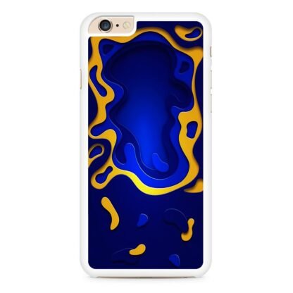 Blue Yellow Liquid iPhone 6 / 6S / 6 Plus / 6S Plus Case - Image 2