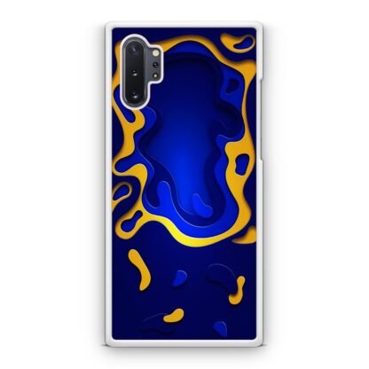 Blue Yellow Liquid Samsung Galaxy Note 10 / Note 10 Plus Case - Image 2