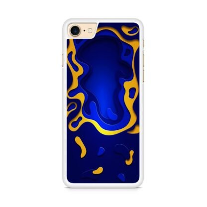 Blue Yellow Liquid iPhone 7 / 8 / SE 2020 / SE 2022 Case - Image 2