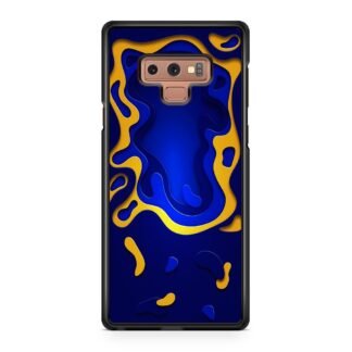 Blue Yellow Liquid Samsung Galaxy Note 9 Case