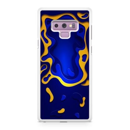 Blue Yellow Liquid Samsung Galaxy Note 9 Case - Image 2
