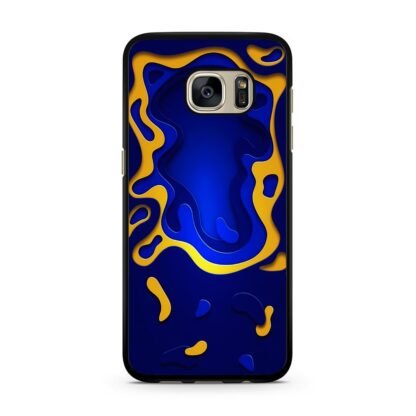 Blue Yellow Liquid Samsung Galaxy S7 / S7 Edge Case