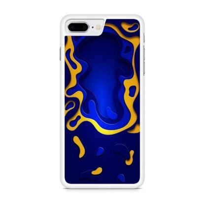 Blue Yellow Liquid iPhone 7 Plus / 8 Plus Case - Image 2