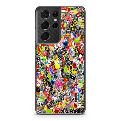 Boom Sticker Collage Samsung Galaxy S21 / S21 Plus / S21 Ultra / S21 FE Case