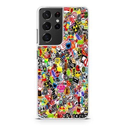 Boom Sticker Collage Samsung Galaxy S21 / S21 Plus / S21 Ultra / S21 FE Case - Image 2