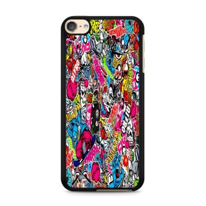 Boom Sticker Doodle iPod Touch 6 / 7 Case