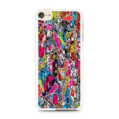 Boom Sticker Doodle iPod Touch 6 / 7 Case - Image 2