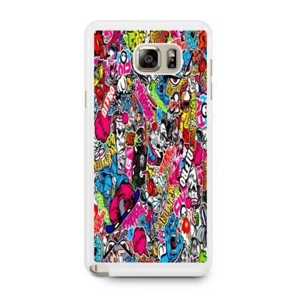 Boom Sticker Doodle Samsung Galaxy Note 5 Case - Image 2