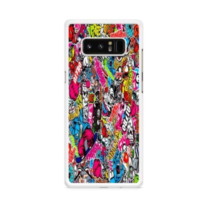 Boom Sticker Doodle Samsung Galaxy Note 8 Case - Image 2