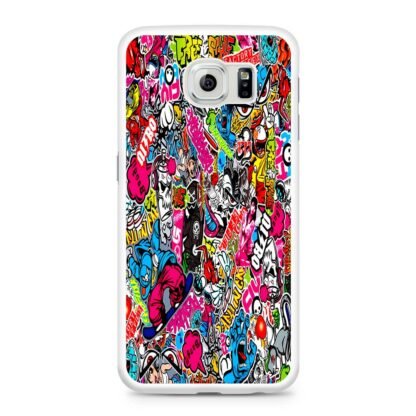 Boom Sticker Doodle Samsung Galaxy S6 / S6 Edge / S6 Edge Plus Case - Image 2