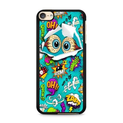 Boom Wooof Doodle Collage iPod Touch 6 / 7 Case