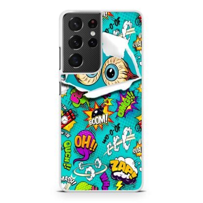 Boom Wooof Doodle Collage Samsung Galaxy S21 / S21 Plus / S21 Ultra / S21 FE Case - Image 2