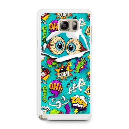 Boom Wooof Doodle Collage Samsung Galaxy Note 5 Case - Image 2
