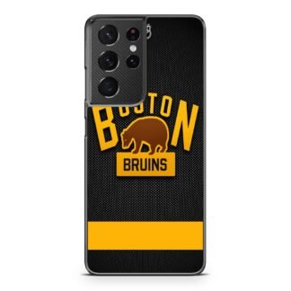 Boston Bruins Logo Black Samsung Galaxy S21 / S21 Plus / S21 Ultra / S21 FE Case