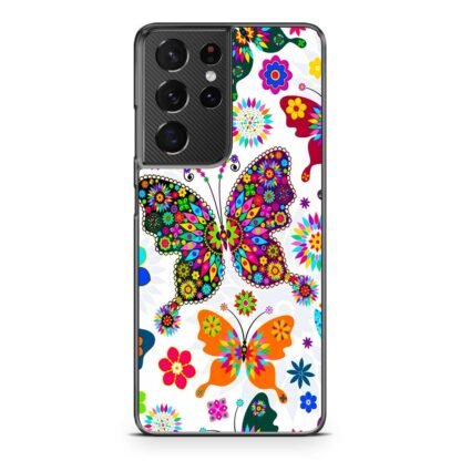 Butterfly Colorful Art Samsung Galaxy S21 / S21 Plus / S21 Ultra / S21 FE Case
