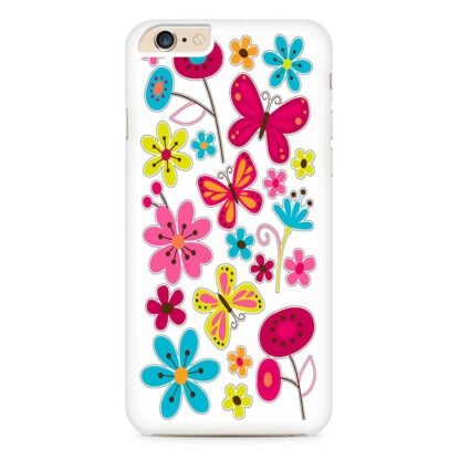 Butterfly Pink Flower iPhone 6 / 6S / 6 Plus / 6S Plus Case - Image 2