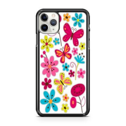 Butterfly Pink Flower iPhone 12 / 12 Pro / 12 Pro Max / 12 Mini Case