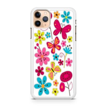 Butterfly Pink Flower iPhone 13 / 13 Pro / 13 Pro Max / 13 Mini Case - Image 2