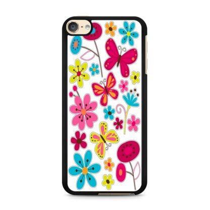 Butterfly Pink Flower iPod Touch 6 / 7 Case