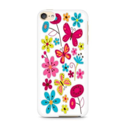 Butterfly Pink Flower iPod Touch 6 / 7 Case - Image 2