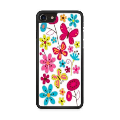 Butterfly Pink Flower iPhone 7 / 8 / SE 2020 / SE 2022 Case
