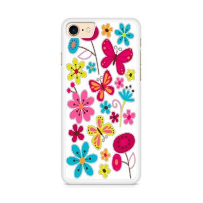 Butterfly Pink Flower iPhone 7 / 8 / SE 2020 / SE 2022 Case - Image 2