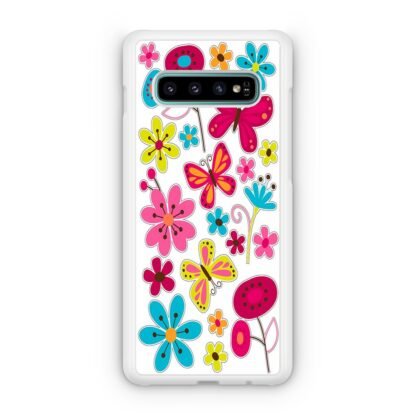 Butterfly Pink Flower Samsung Galaxy S10 / S10e / S10 Plus / S10 5G Case - Image 2