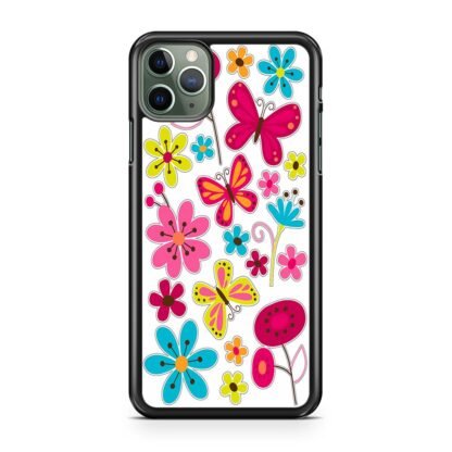 Butterfly Pink Flower iPhone 15 / 15 Plus / 15 Pro / 15 Pro Max Case