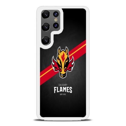 Calgary Flames Dark Logo Samsung Galaxy S25 / S25 Plus / S25 Ultra Case - Image 2