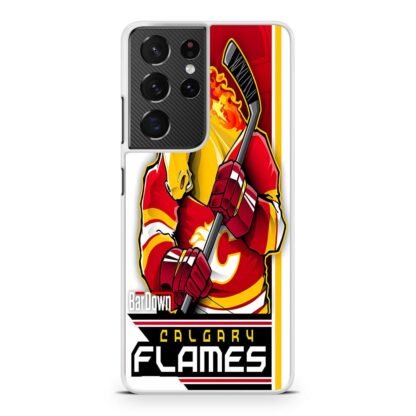 Calgary Flames Hockey Team Samsung Galaxy S21 / S21 Plus / S21 Ultra / S21 FE Case - Image 2