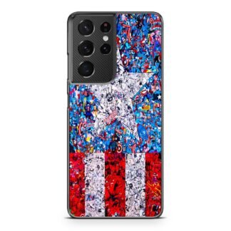 Captain America Armor Collage Samsung Galaxy S21 / S21 Plus / S21 Ultra / S21 FE Case