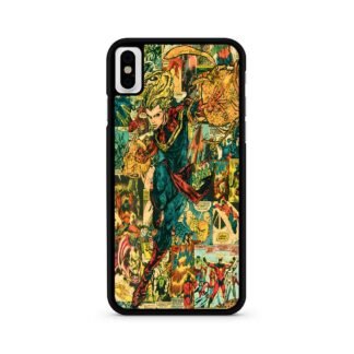 Captain Marvel Comic iPhone X / XR / XS / XS Max Case