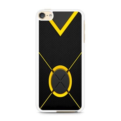 Carbon Yellow X Logo iPod Touch 6 / 7 Case - Image 2
