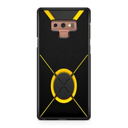 Carbon Yellow X Logo Samsung Galaxy Note 9 Case