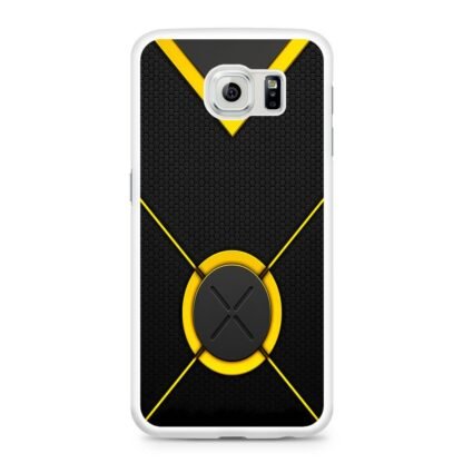 Carbon Yellow X Logo Samsung Galaxy S6 / S6 Edge / S6 Edge Plus Case - Image 2
