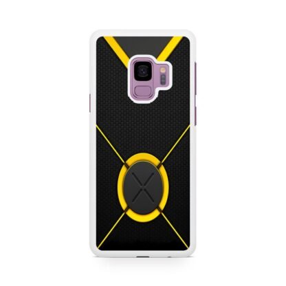 Carbon Yellow X Logo Samsung Galaxy S9 / S9 Plus Case - Image 2