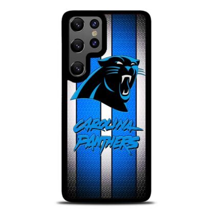 Carolina Panthers Carbon Logo Samsung Galaxy S25 / S25 Plus / S25 Ultra Case