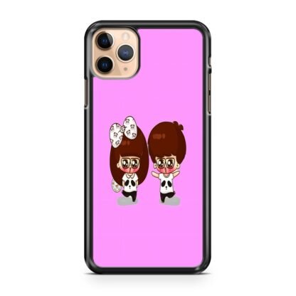 Cartoon Pink Couple iPhone 13 / 13 Pro / 13 Pro Max / 13 Mini Case
