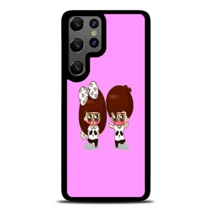 Cartoon Pink Couple Samsung Galaxy S25 / S25 Plus / S25 Ultra Case