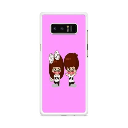 Cartoon Pink Couple Samsung Galaxy Note 8 Case - Image 2