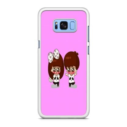 Cartoon Pink Couple Samsung Galaxy S8 / S8 Plus Case - Image 2