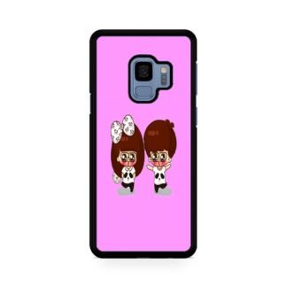 Cartoon Pink Couple Samsung Galaxy S9 / S9 Plus Case