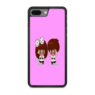 Cartoon Pink Couple iPhone 7 Plus / 8 Plus Case