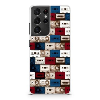 Cassette Retro Classic Collage Samsung Galaxy S21 / S21 Plus / S21 Ultra / S21 FE Case - Image 2