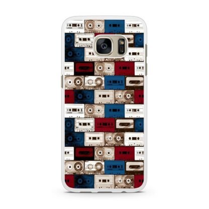 Cassette Retro Classic Collage Samsung Galaxy S7 / S7 Edge Case - Image 2